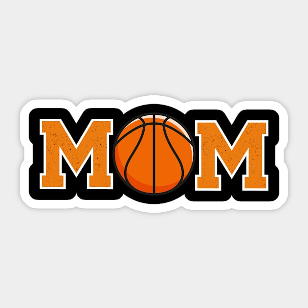 Basketball Mom Orange Sticker by capesandrollerskates 